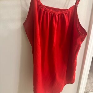 Women's Red Sleeveless Top